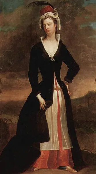 Mary Wortley Montagu, by Charles Jervas, after 1716. (oil on canvas, 15.5 × 127.5 cm (84.8 × 50.2 in); National Gallery of Ireland