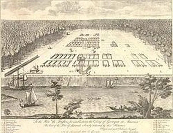 Savannah, Georgia colony, early 18th century