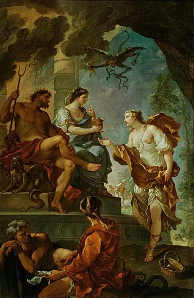 Jean Siméon Chardin, Psyche and Proserpina (1735) oil on canvas; Los Angeles County Museum of Art
