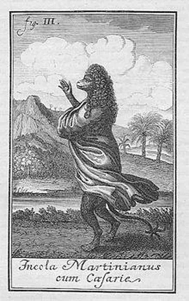 Citizen of Martinia with a wigIllustration from the 1741 first edition.
