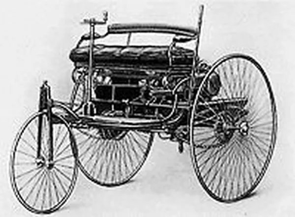 The Benz Patent Motorwagen is built in 1885.