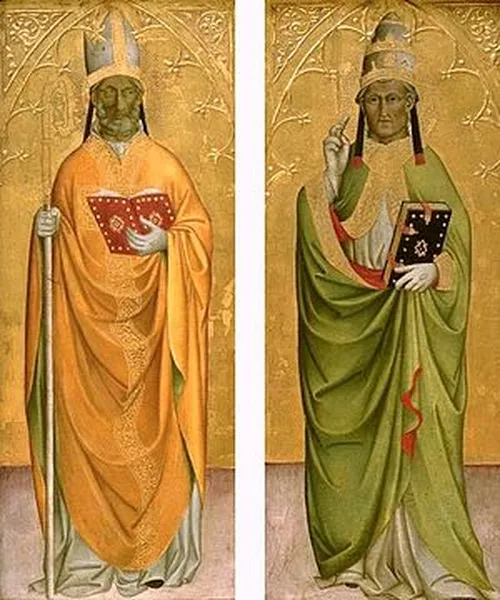Cennino Cennini, Beatified Bishop and Beatified Pope, Gemäldegalerie, Berlin