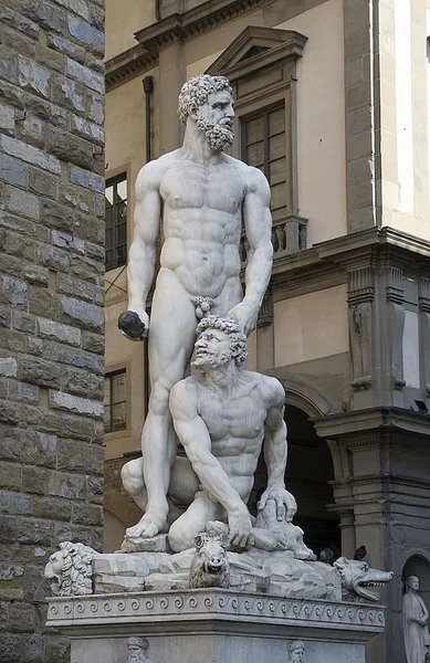Statue of Hercules & Cacus by Baccio Bandinelli in front of the Palazzo Vecchio in Florence, Italy.(Photo taken 2 June 2011 by Jebulon)