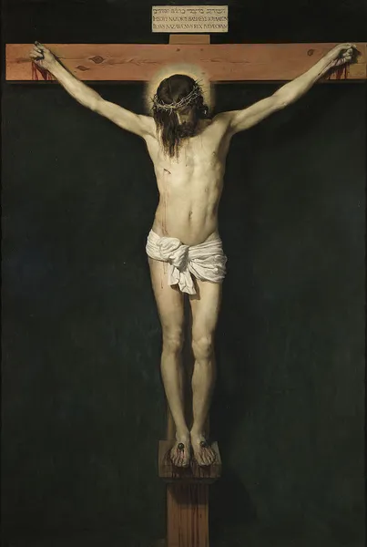 Diego Velázquez: Christ Crucified (1632)Oil on canvas 170 cm × 249 cm (67 in × 98 in) Museo del Prado, Madrid