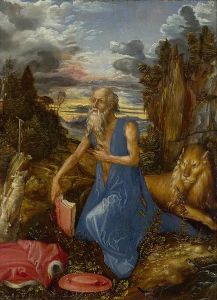 Albrecht Dürer: St Jerome in the Wilderness, 1495, oil on panel, National Gallery, London