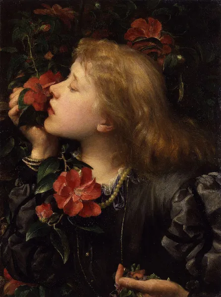 Choosing: a portrait of Ellen Terry painting by first husband, George Frederic Watts, c. 1864. National Portrait Gallery