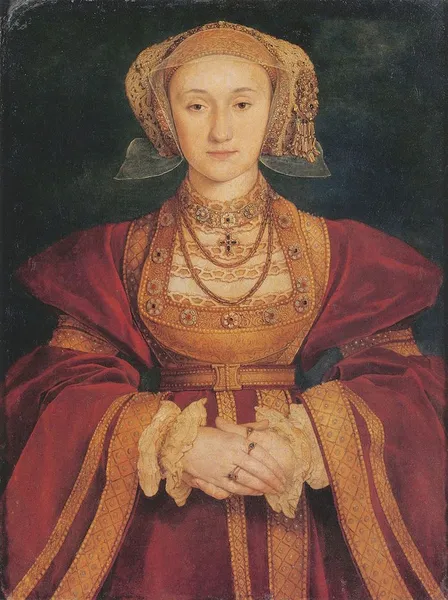 Hans Holbein the Younger: Anne de Clèves (circa 1539), Parchment mounted on canvas; 0,65 m. x L. : 0,48 m.; Louvre Museum
