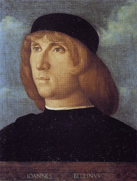 Giovanni Bellini: Self-portrait (oil; 34 × 26 × 5 cm [13.4 × 10.2 × 2 in]; Capitoline Museums, Rome)