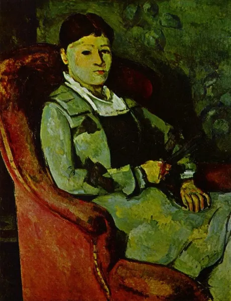 Paul Cézanne: Portrait of Madame Cézanne with a Fan (1881), 81 × 66 cm Foundation E.G. Bührle, Zürich