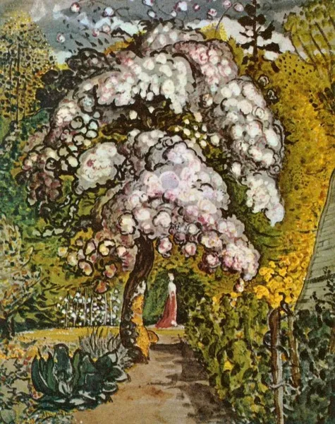Samuel Palmer: Garden in Shoreham. 1820s or early 1830s.