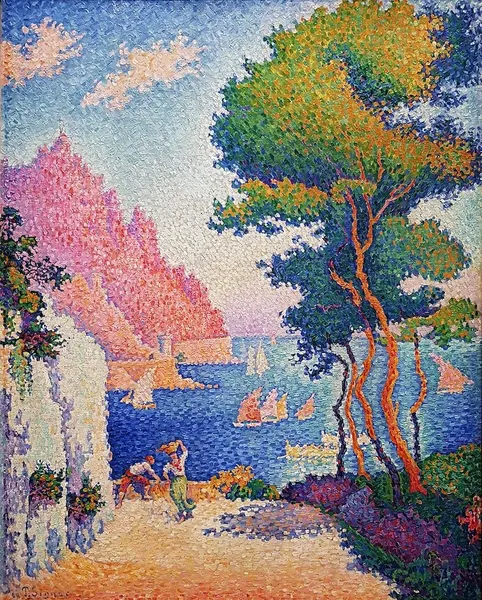 Paul Signac : Capo di Noli (1898)  75 cm (29.5 ″); x 93.5 cm (36.8 ″); Wallraf–Richartz Museum, Cologne.