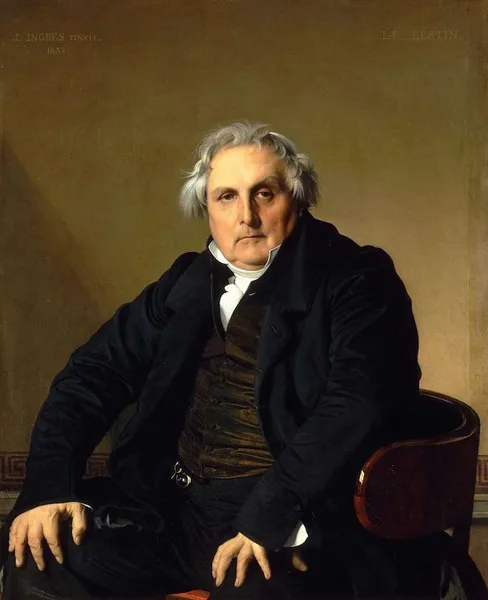 Jean Auguste Dominique Ingres: Louis-François Bertin, 1832, oil on canvas, 116 x 96 cm, Louvre