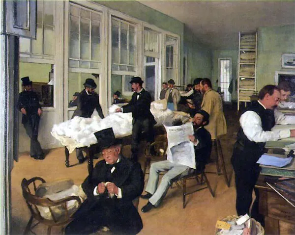 Edgar Degas: A Cotton Office in New Orleans (1873)