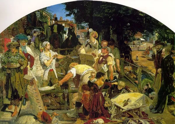 Ford Madox Brown: Work (1865); Oil on canvas, 137 cm × 198 cm (53.9 in × 77.9 in); Manchester Art Gallery, Manchester, England