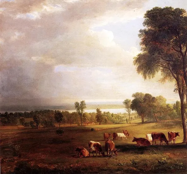 Asher Brown Durand: Gathering Storm (circa 1837). Oil on canvas; 91.44 cm (36 in.) x 97.79 cm (38.5 in.). The Athenaeum