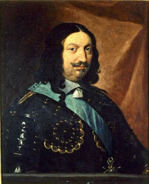 Philippe de Champaigne: Prince Honore II of Monaco, 1598-1662 .  (Photograph of original painting in the Royal Palace at Monaco. This work of art was painted before 1662. )