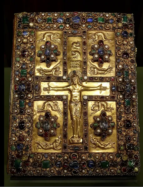 Lindau Gospels, jeweled cover, workshop of Charles the Bald