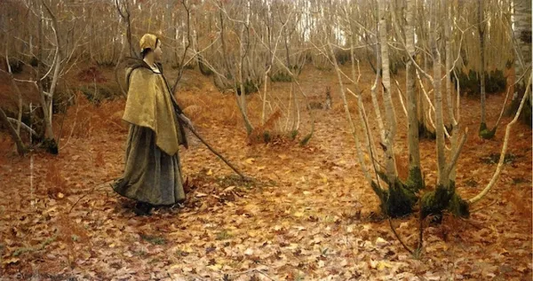 L. Birge Harrison: November (1881); 132 cm (51.9 in) x 248 cm (97.6 in); Museum of Fine Arts of Rennes