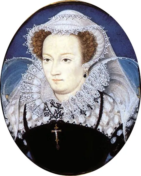 Nicholas Hilliard: Mary Stuart, Queen of Scots (between 1578 and 1579); watercolor on vellum. Victoria and Albert Museum