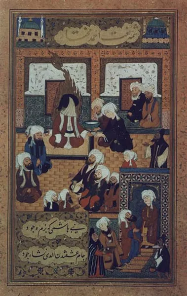 Mohammed and his companions on a Turkish miniature (author and date unknown)