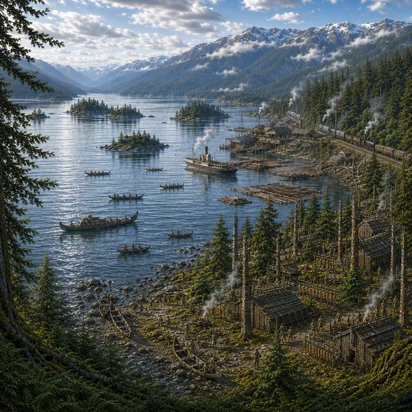 Northwestern North America in the Late Modern age