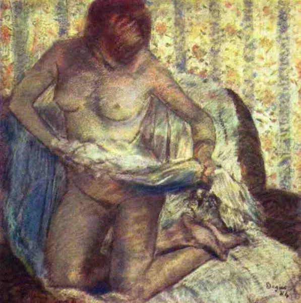 Edgar Degas: Kneeling Woman (1884), Pushkin Museum, Moscow