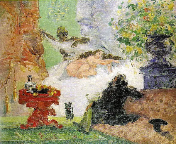 Paul Cézanne: A Modern Olympia (1873 - 1874. Oil on canvas, 46 x 55.5 cm. Musée d'Orsay, Paris