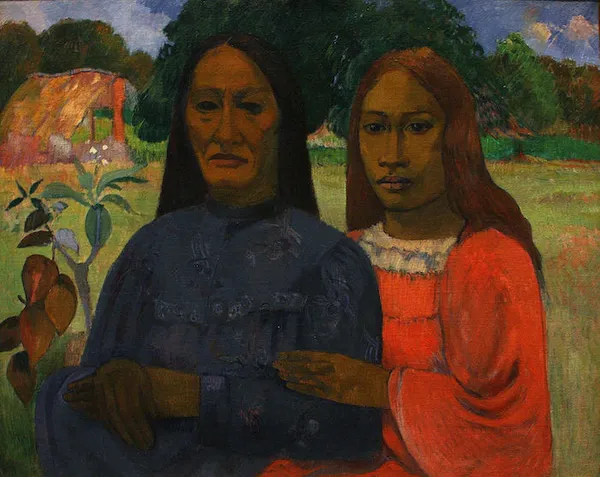 Paul Gauguin: Two Women (1901 or 1902); oil on canvas 73.7 cm (29 in) x 92.1 cm (36.2 in). Metropolitan Museum of Art