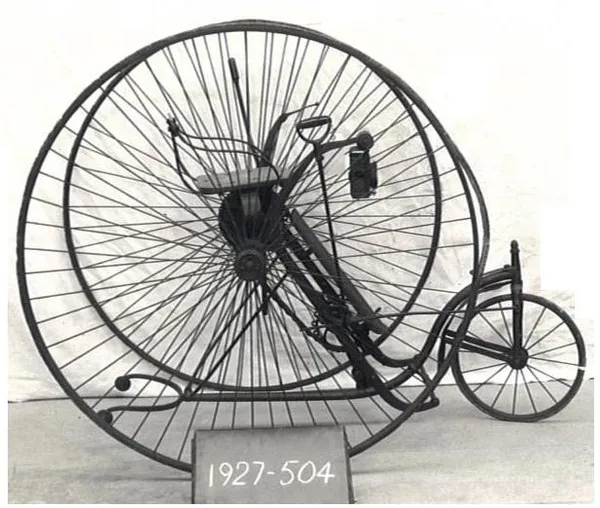 Starley's "Royal Salvo" tricycle, as owned by Queen Victoria