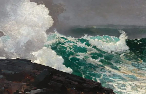 Winslow Homer: Northeaster (1895; reworked by 1901). Oil on canvas 34 1/2 x 50 in. (87.6 x 127 cm). Metropolitan Museum of Art, New York