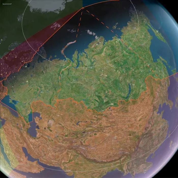 Map: Northeastern Eurasia, 7821 BCE to 6094 BCE