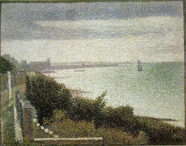 Georges Seurat: The English Channel at Grandcamp (1885), oil on canvas, 66.2 x 82.4 cm, Museum of Modern Art, New York, US