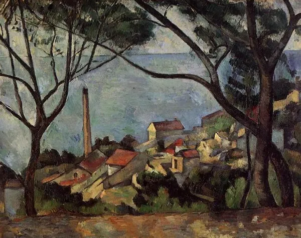 Paul Cézanne: The Sea at L’Estaque (1878) oil on canvas, 73 x 92 cm; Musee Picasso, Paris, France
